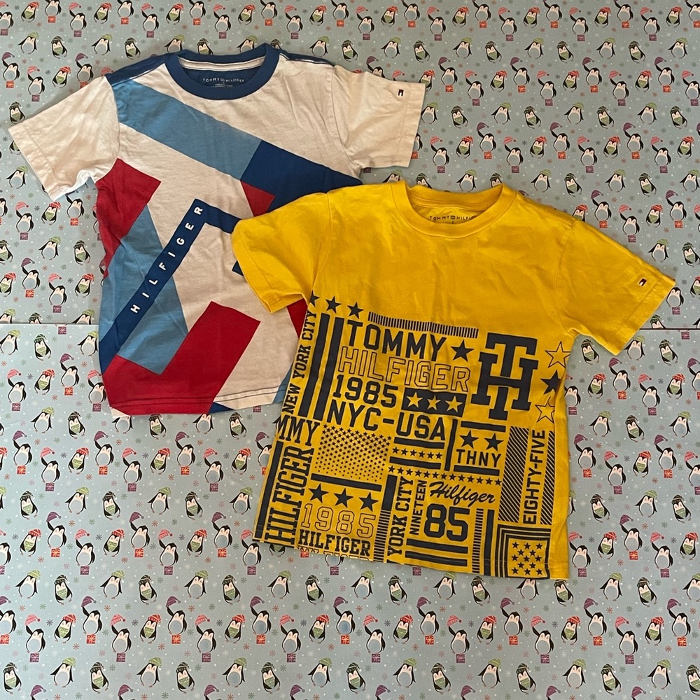 Tommy Hilfiger 2 PCS Boys T-Shirts Size 5